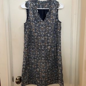 Beautiful Fleur de Lis collection by Fleur Bleve. Blue sleeveless dress.